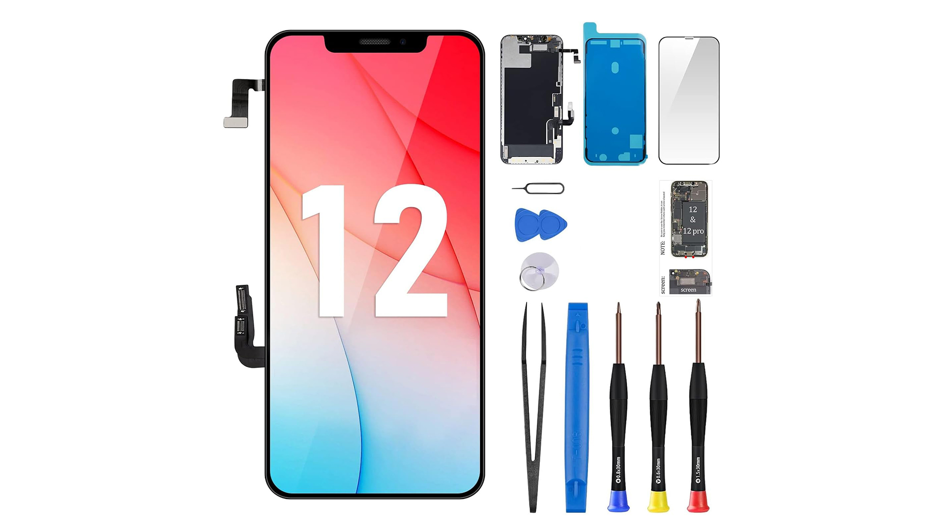 Amazon.com: Risidamoy for iPhone 12/12 Pro Screen Replacement 6.1