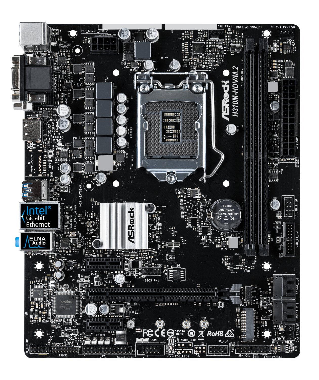 Amazon | ASRock Intel H310チップセット搭載 Micro ATXマザーボード