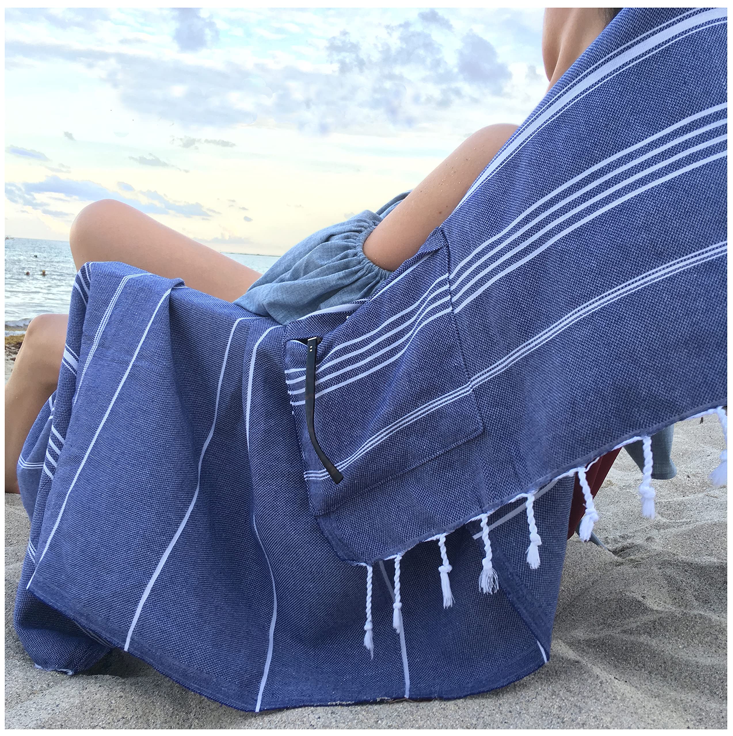 Amazon.com: Aysesa-Sandproof Turkish Cotton Beach Towel Oversized