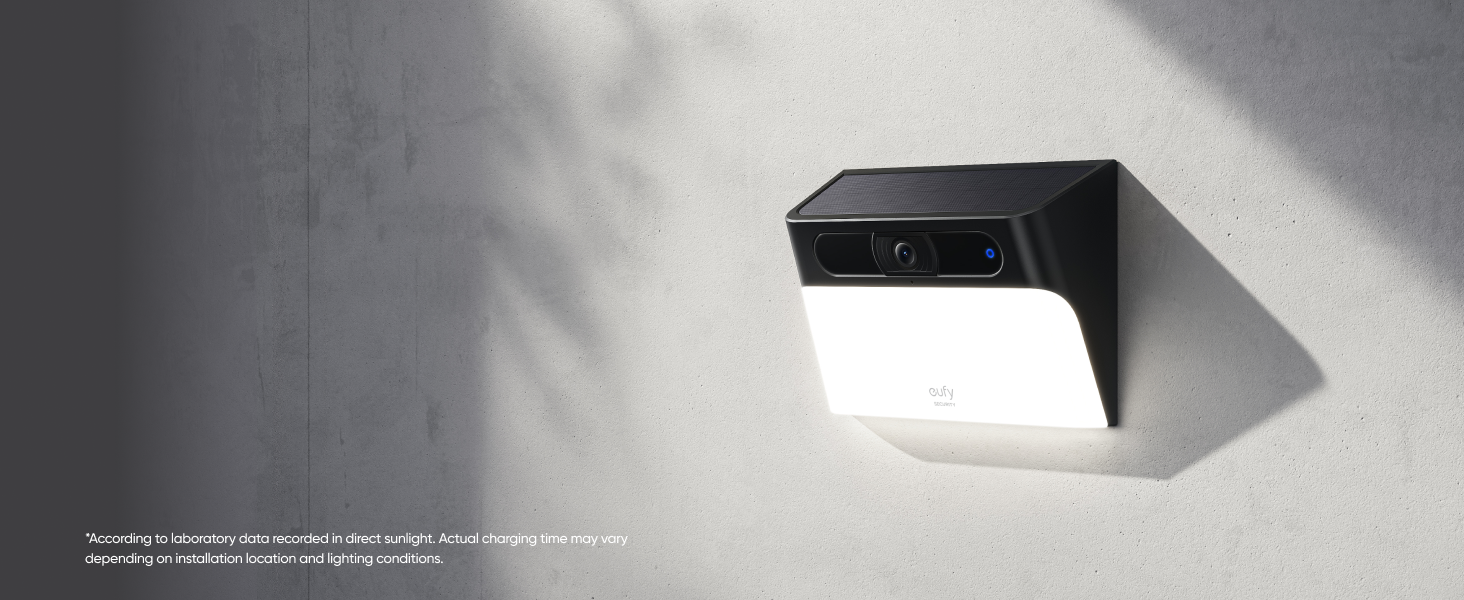 eufy Security Solar Wall Light Camera S120 Wireless Outdoor Camera