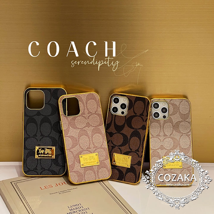 ブランド柄スマホケースcoach アイホン14 max iphone13promax/13