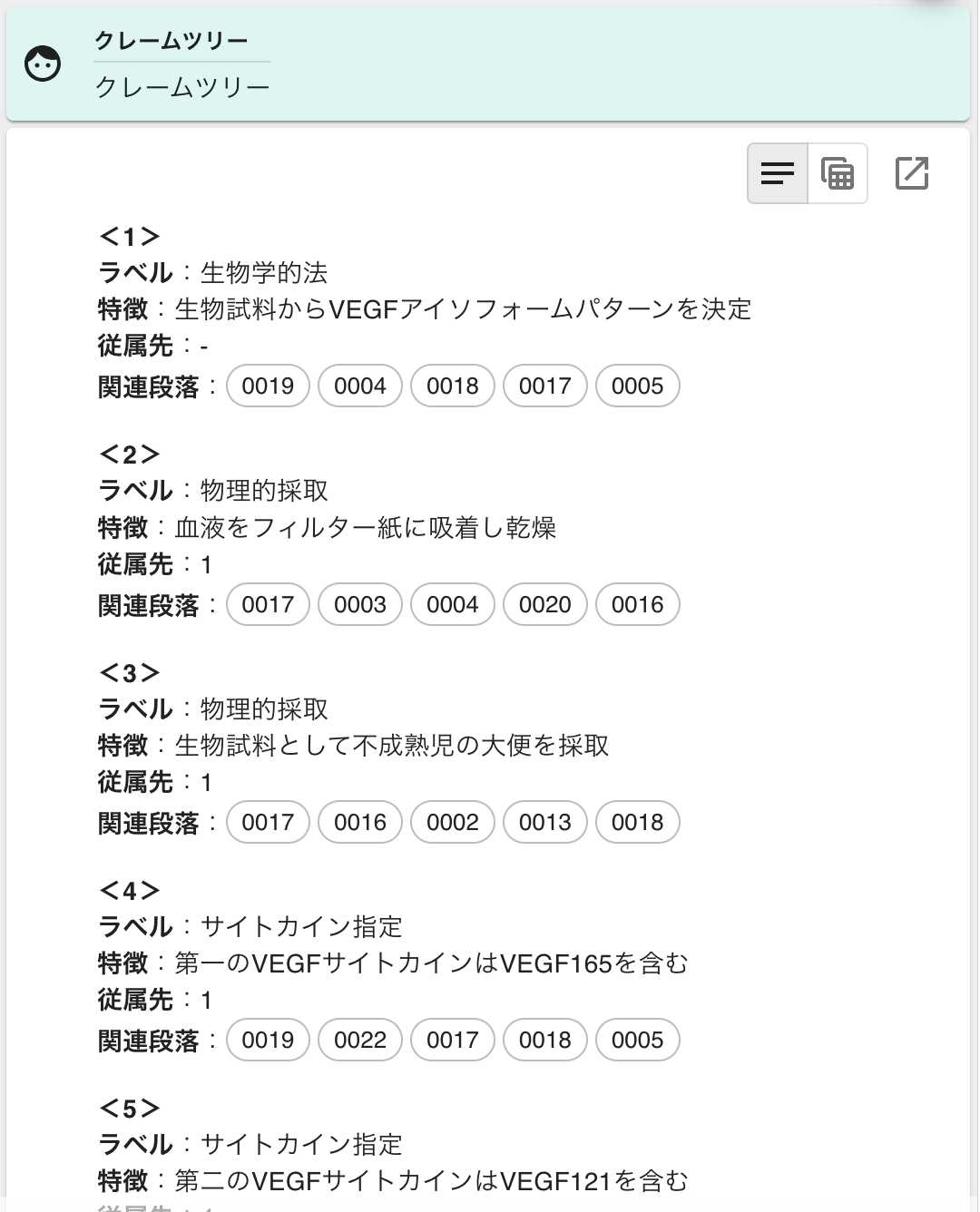 簡易指示(クイックアシスト) | 特許文書読解アシスタント・サマリア