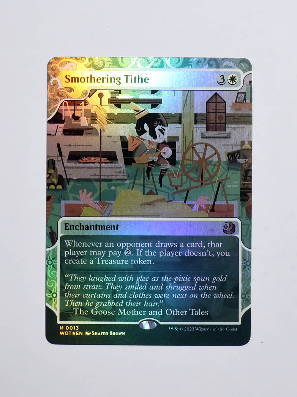 Smothering Tithe #013 Foil from Wilds of Eldraine: Enchanting