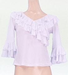 フラメンコ フリル ブラウス レッド 98r | □フラメンコ総合