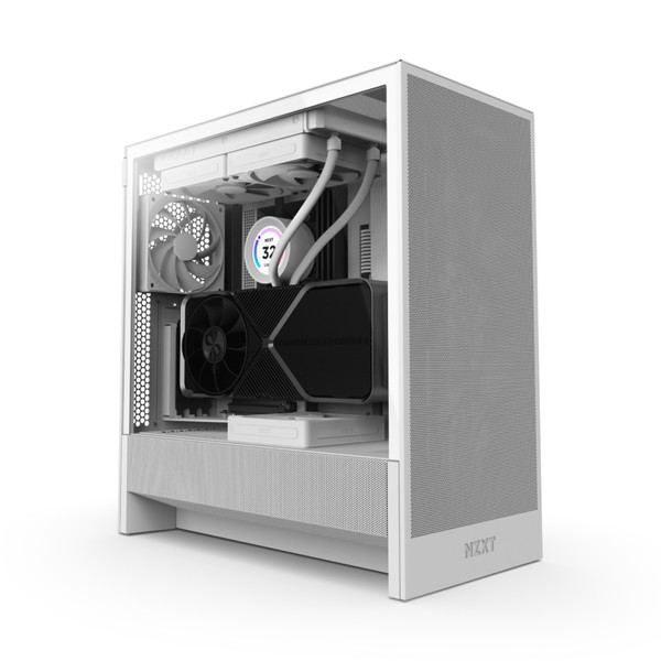 4943508304408 NZXT ミドルタワー PCケース H5 Flow (2024) CC-H52FW