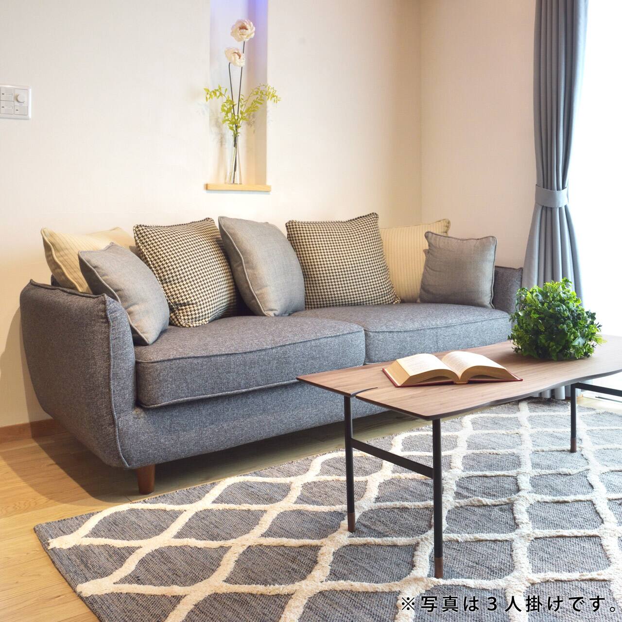 2人掛け】ソファ クッション付 カバーリングソファ 2P 【Theater