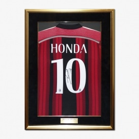 本田圭佑 直筆サイン入りACミラン15/16ホームユニフォーム 特製