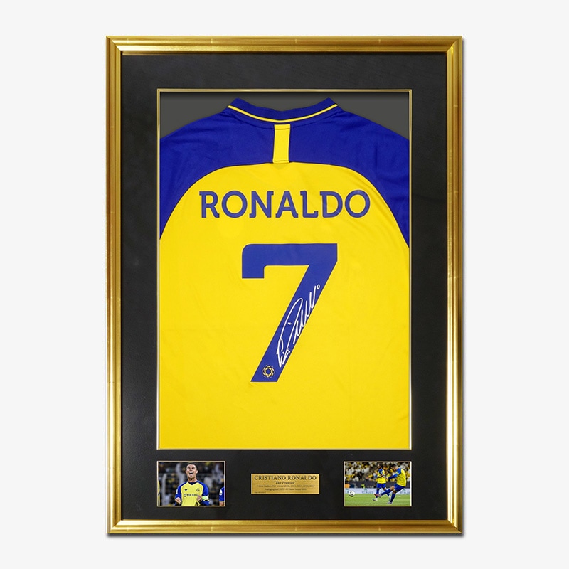 ロナウド直筆サイン入りアルナスル22/23ホームユニフォーム特製