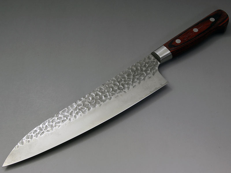堺孝行 V金10号ダマスカス33層鎚目 牛刀210