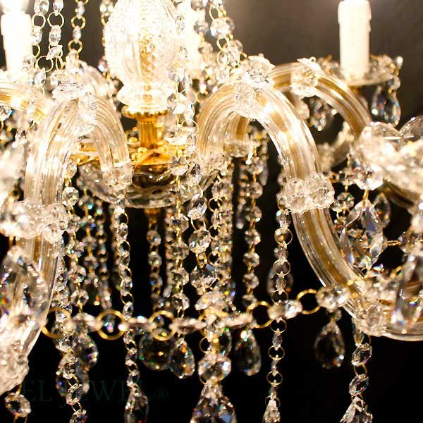 マリアテレサ型 クリスタルシャンデリア 8灯(W650mm) | EL JEWEL