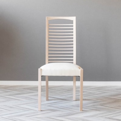 ダイニングチェア ハイバック PVC ホワイト AB チェア｜家具の通販tac