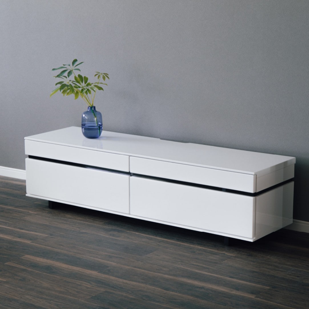 テレビ台 テレビボード ホワイト 収納付き 150 TVB｜家具の通販tac