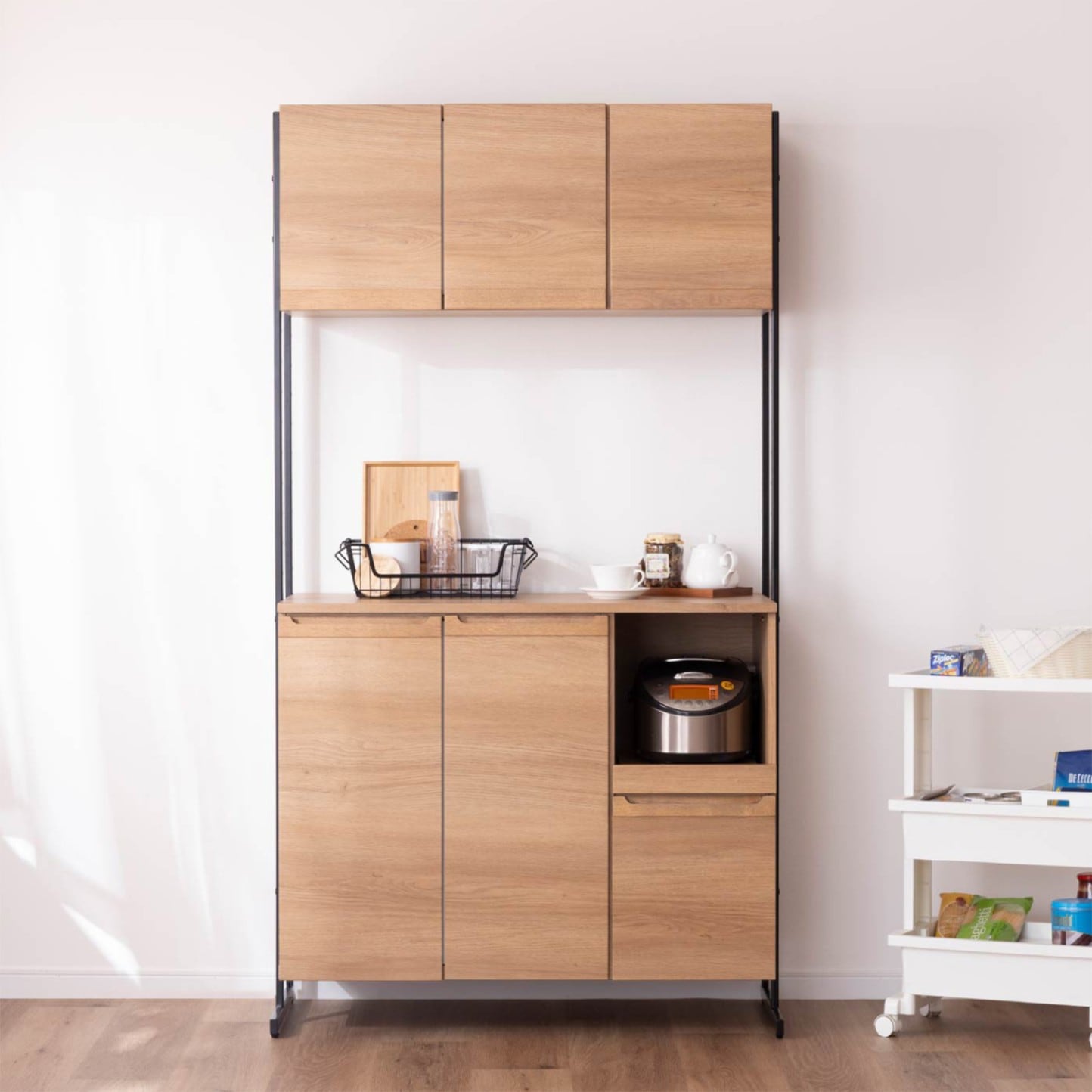 シギヤマ家具 キッチンボード 食器棚 パントリー 幅100cm d4992