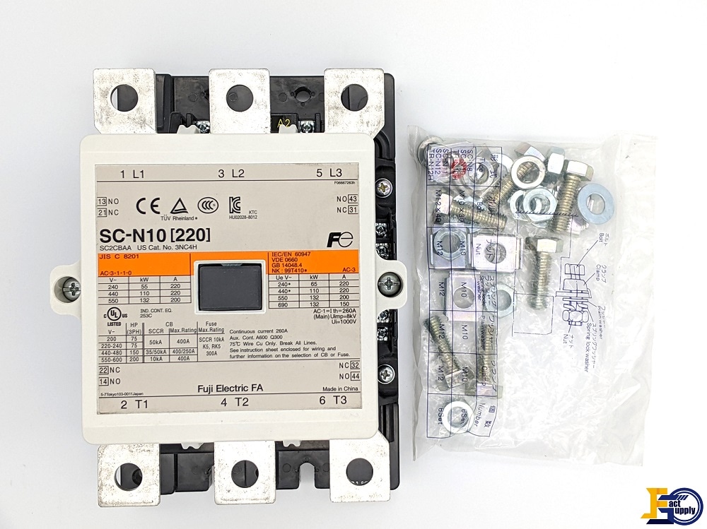 SC-N10 コイル200V 2a2b 電磁接触器 [富士電機] ｜Fact Supply