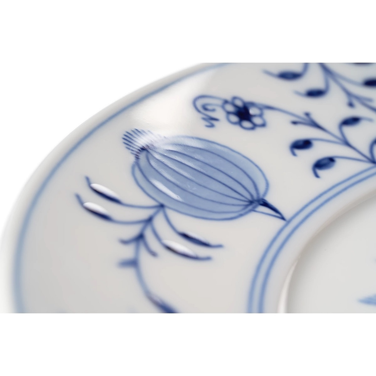 マイセン ブルーオニオン ペアケーキプレート 800101/00501/2P