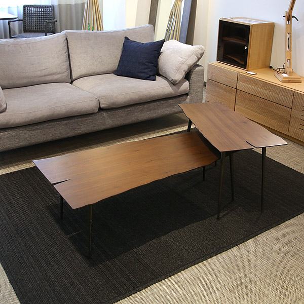 ネスト ローテーブル アイアン おしゃれ 薄型 リビングテーブル