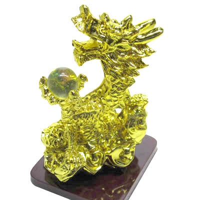 金運 金ぴか 昇龍置物 ミニ【送料無料】（沖縄別途700円）｜開運,風水