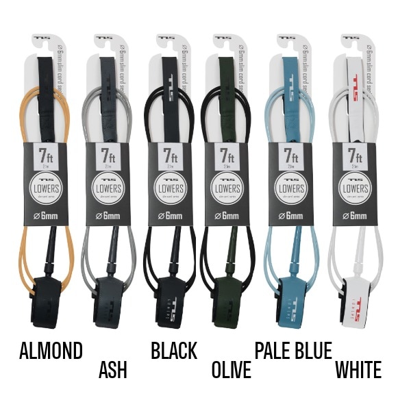 TLS ツールス LOWERS LEASH 7ft リーシュコード サーフィン ミッド