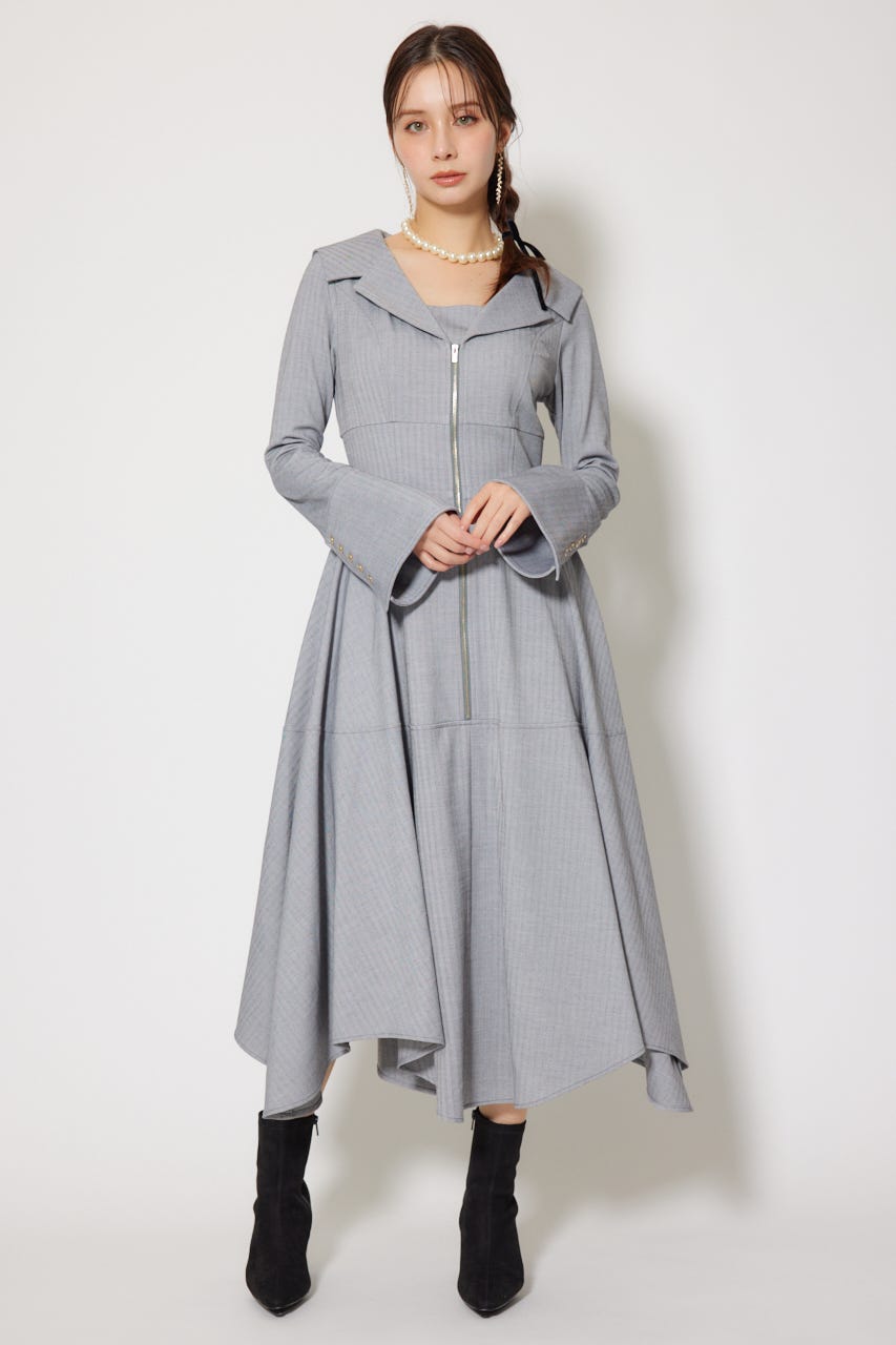 rienda | セーラーディティールフレアワンピース (ワンピース(ロング