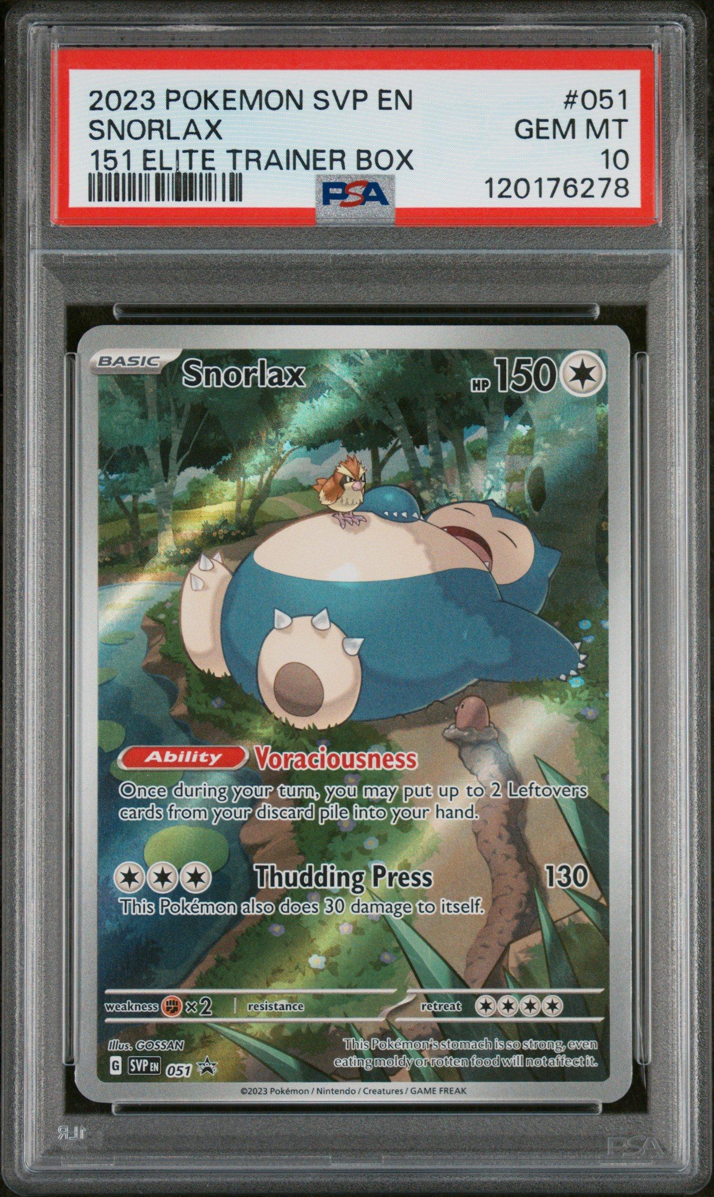 2023 Pokemon Svp En-sv Black Star Promo 051 Snorlax 151 Elite