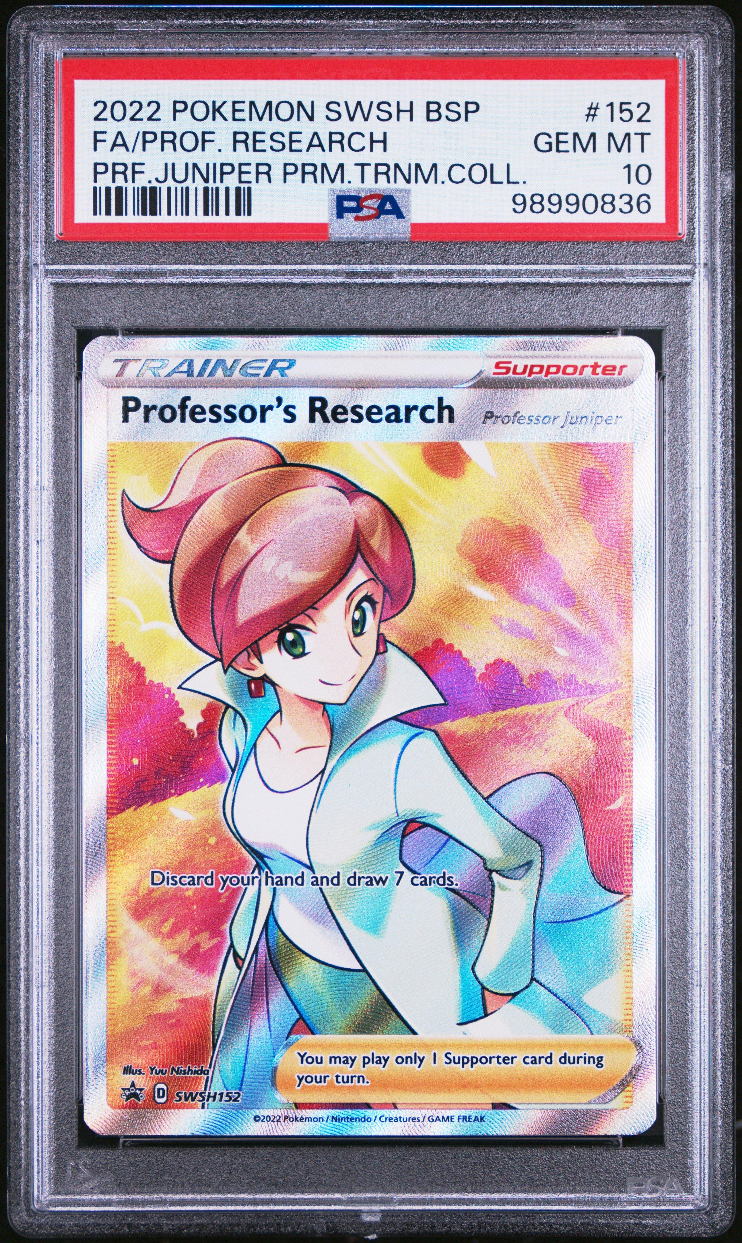 2022 Pokemon Swsh Black Star Promo 152 Full Art/professor's
