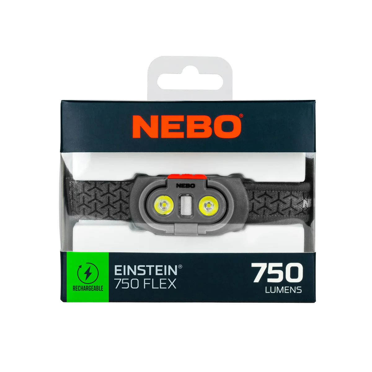 NEBO Einstein 750 Lumen LED Gray Flex Headlamp