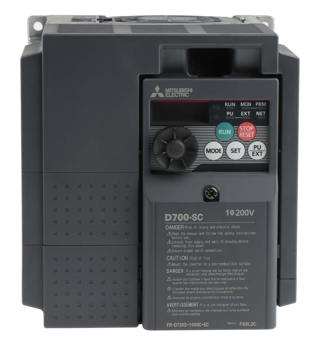 FR-D720S-100SC-EC | 三菱電機 インバータ 2.2 kW 1相 240 V, FR-D720S