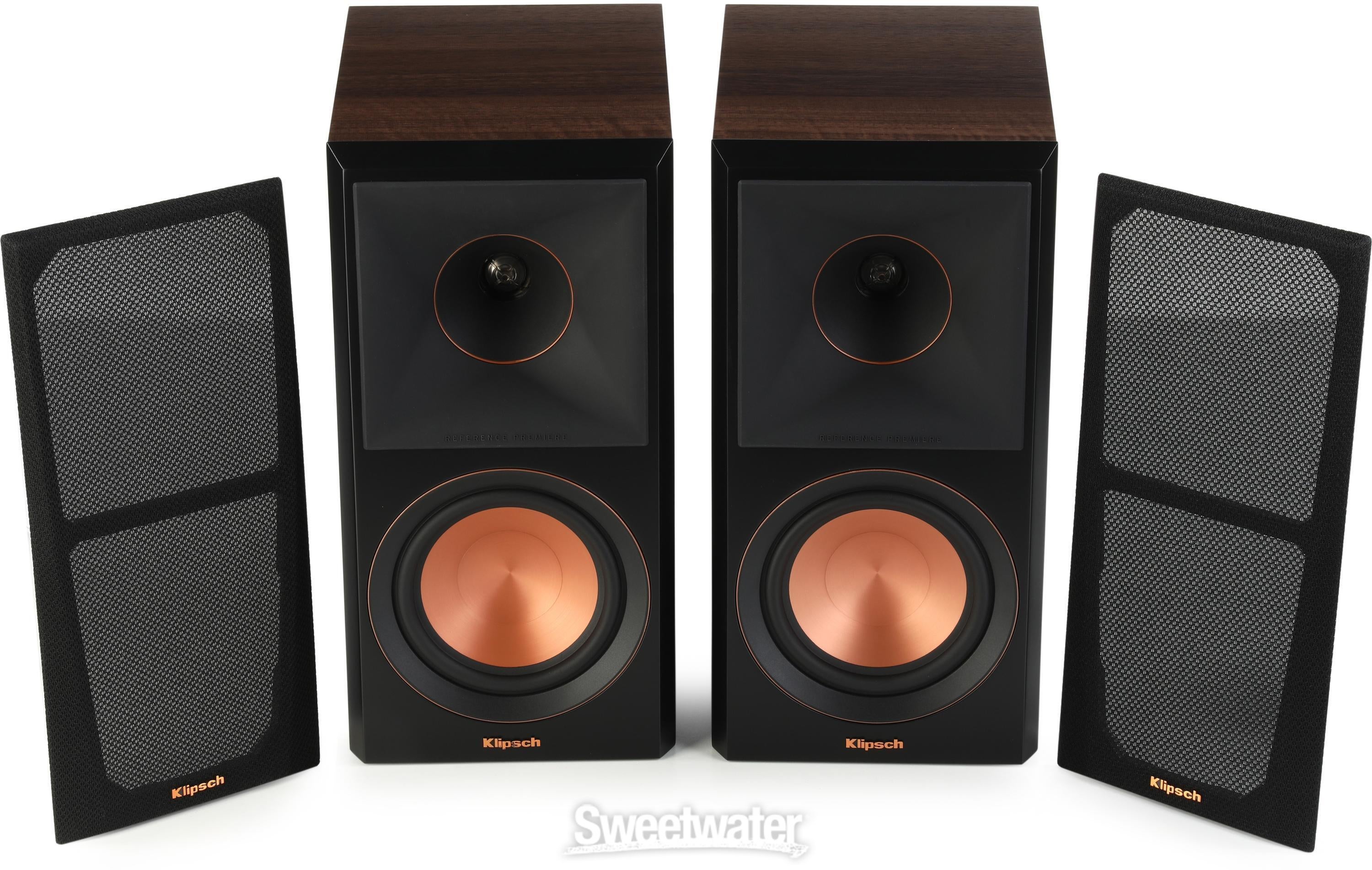 Klipsch RP-500M II Passive Bookshelf Speaker Pair - Walnut