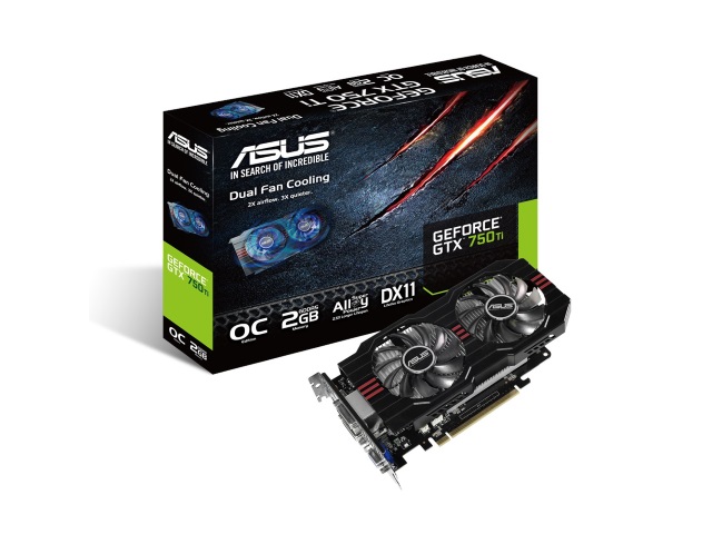 ASUS GTX750TI-OC-2GD5 GeForce GTX 750 Ti 2GB 128-bit GDDR5 PCI