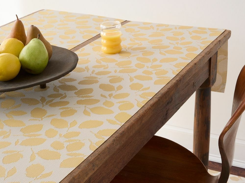 チルウィッチ テーブルランナー こげ茶 シンプルな平織り