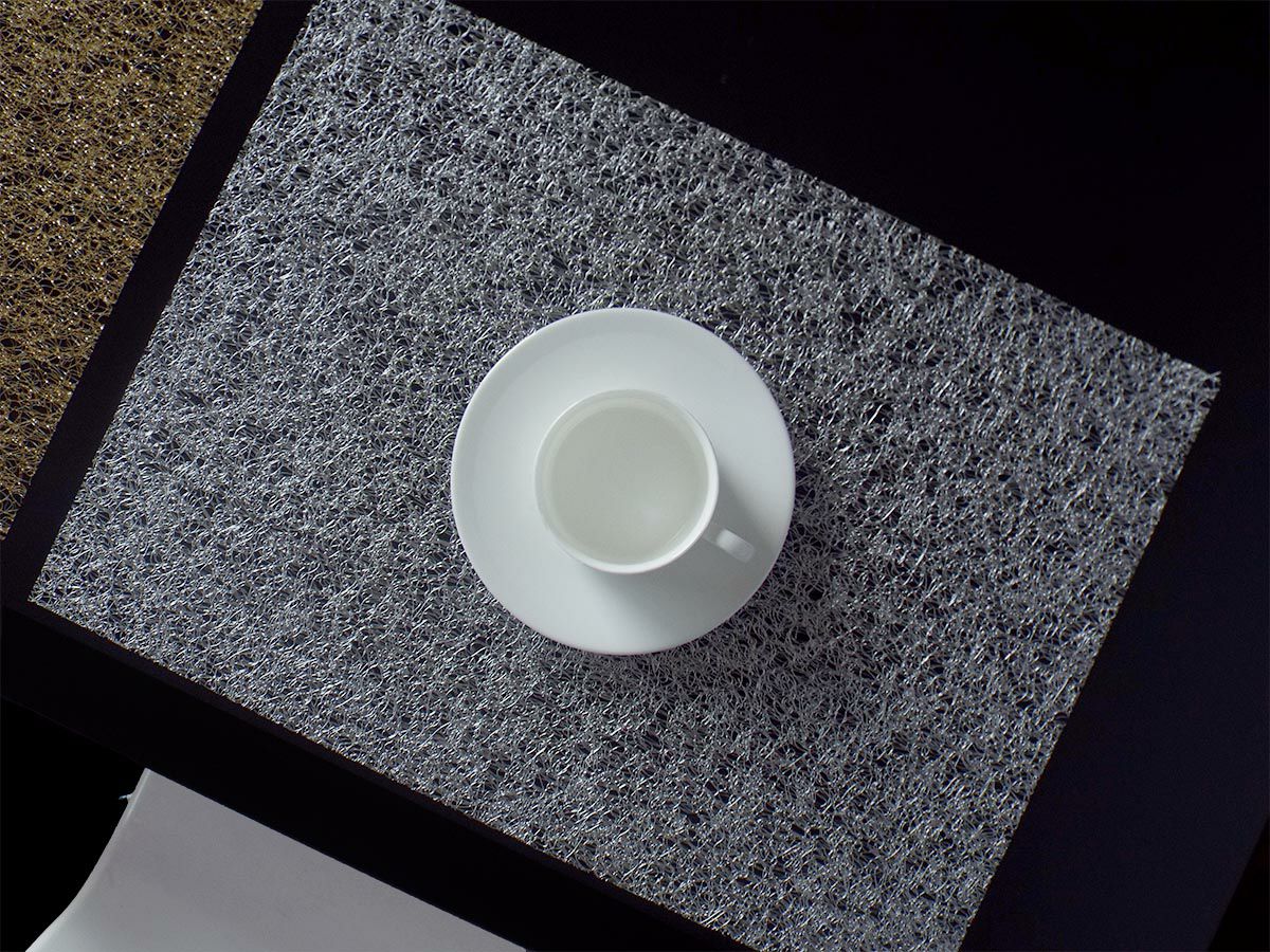 チルウィッチ ランチョンマット メタリックレース｜シルバー