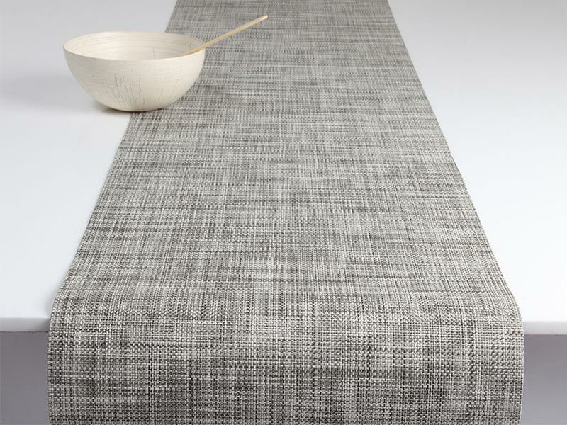 チルウィッチ テーブルランナー ライトグレイ シンプルな平織り