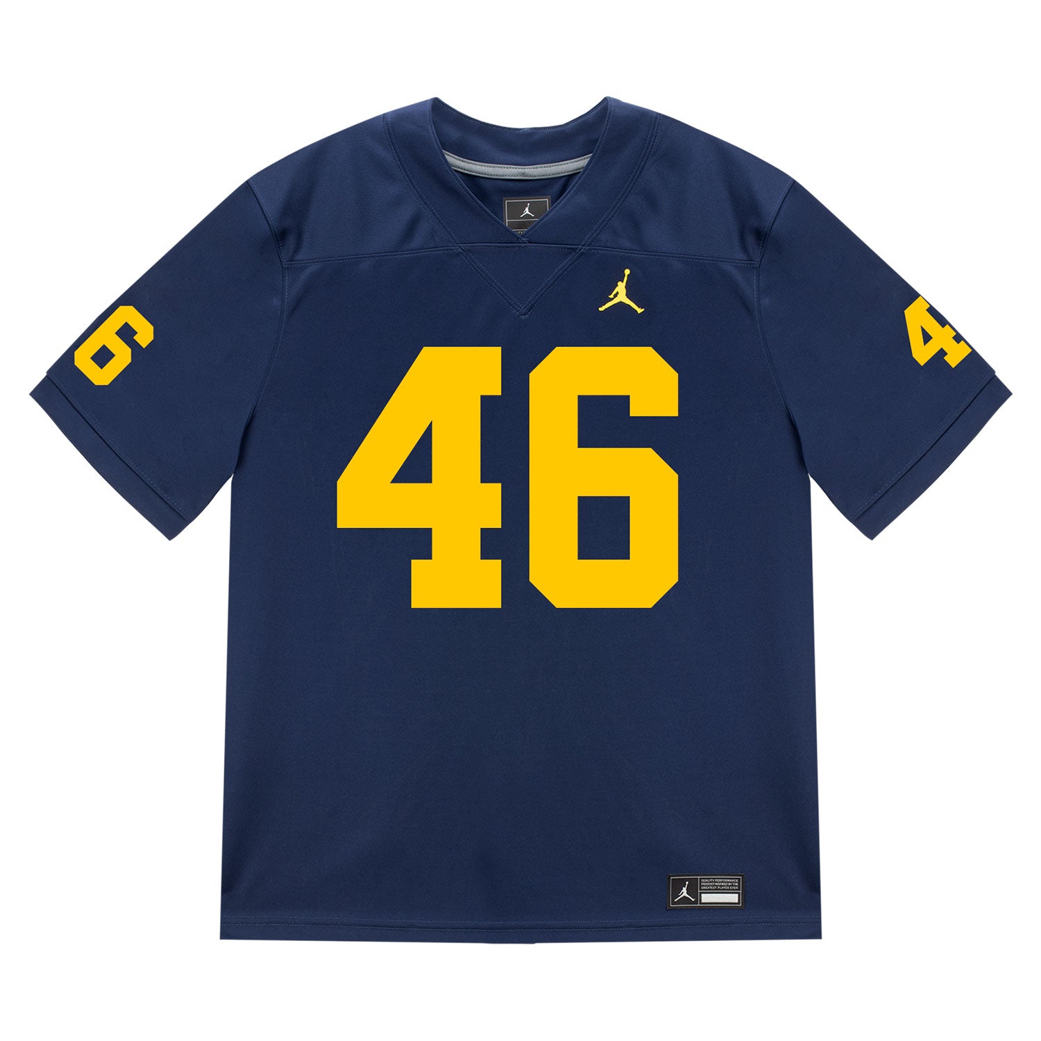 Michigan Wolverines #46 Crandall Quinn Student Athlete Blue