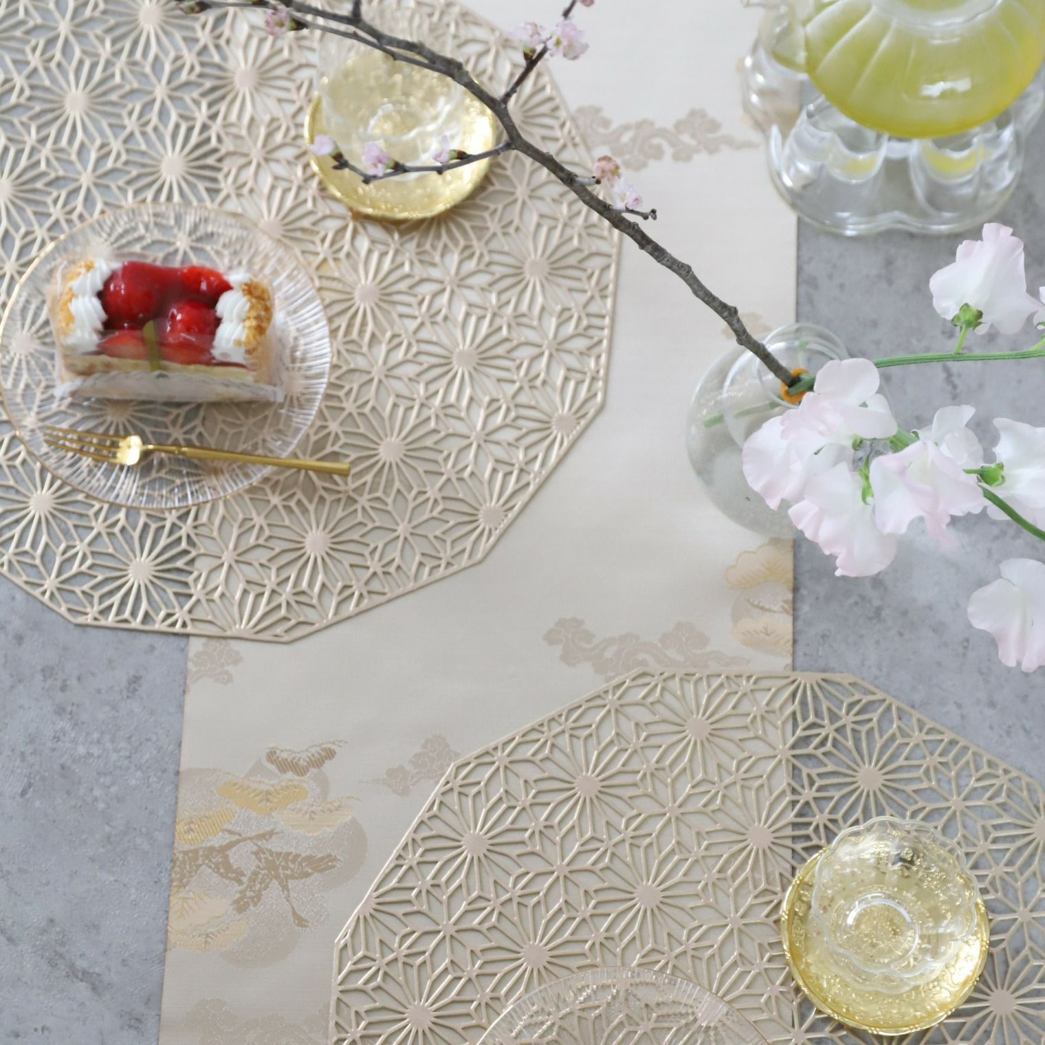 松文様 帯テーブルランナー | M苦楽園