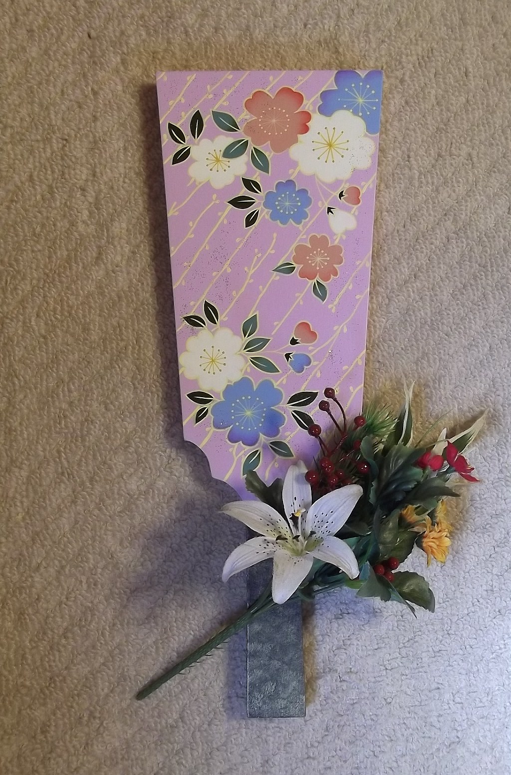 Mさんの梅文様の羽子板完成です。: トールペイント 緑の風のアトリエ