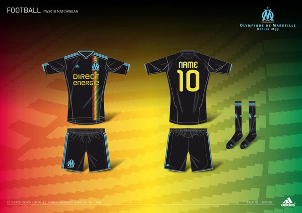 2010 adidas Olympique de Marseille 3rd Jersey :: Behance