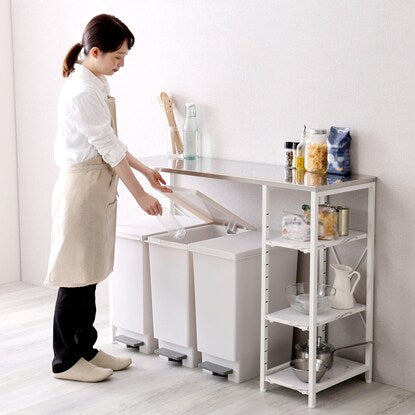 ニトリ ステンレススチール天板 キッチンカウンター（WH） - MIRUMU