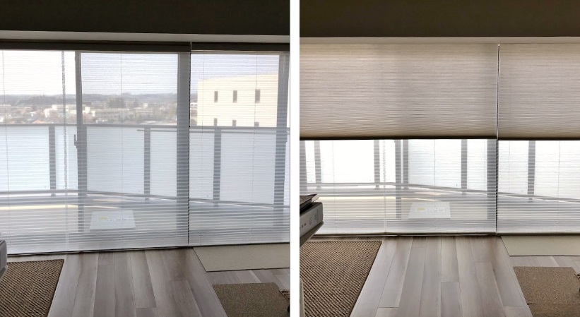 ニチベイのハニカムスクリーン。『レフィーナ25』 ツインスタイル納品事例