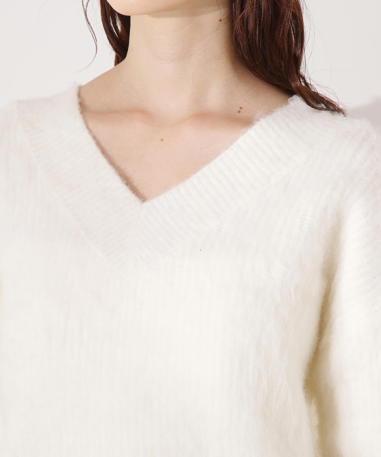 Vネック起毛ニット | N. Natural Beauty Basic*（エヌ ナチュラル
