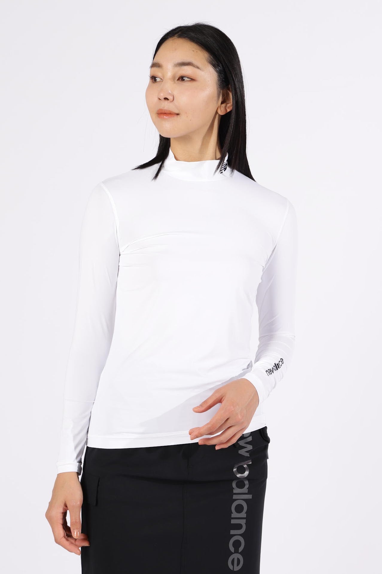 接触冷感 UV モックネック インナー プルオーバー (WOMENS) | new