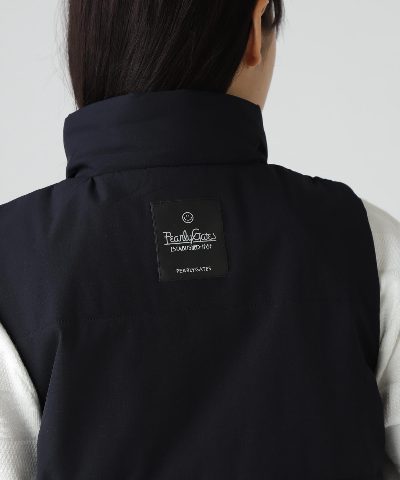 合繊×フリース片面起毛 中綿フルジップアップベスト | PEARLY GATES