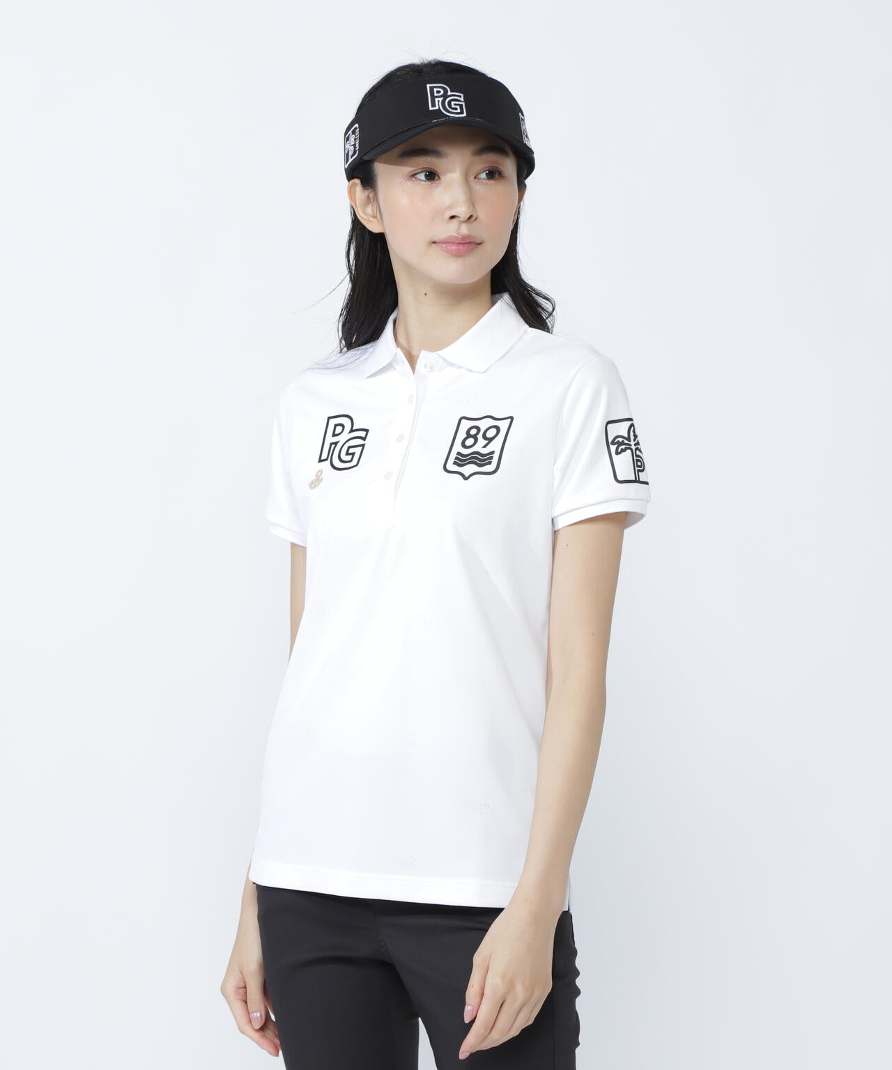 ストレッチカノコアンカージャガード半袖ポロシャツ | PEARLY GATES