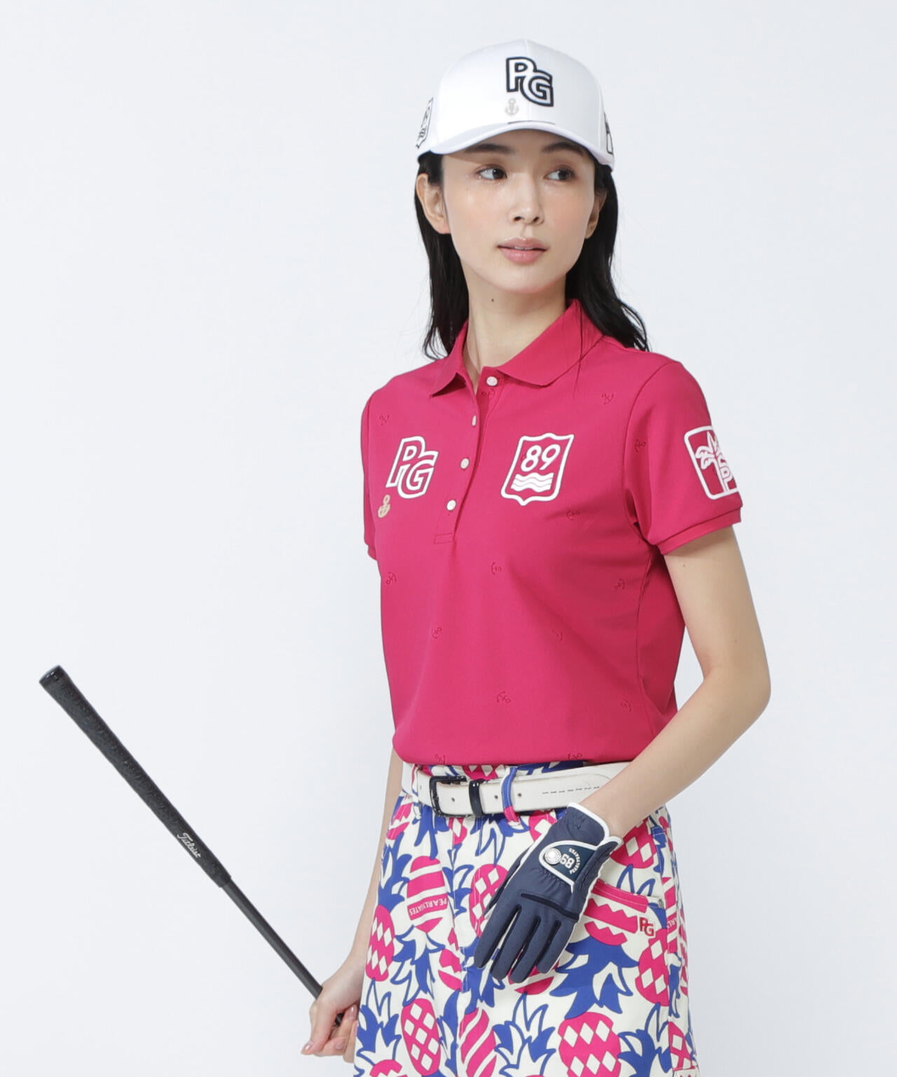 ストレッチカノコアンカージャガード半袖ポロシャツ | PEARLY GATES