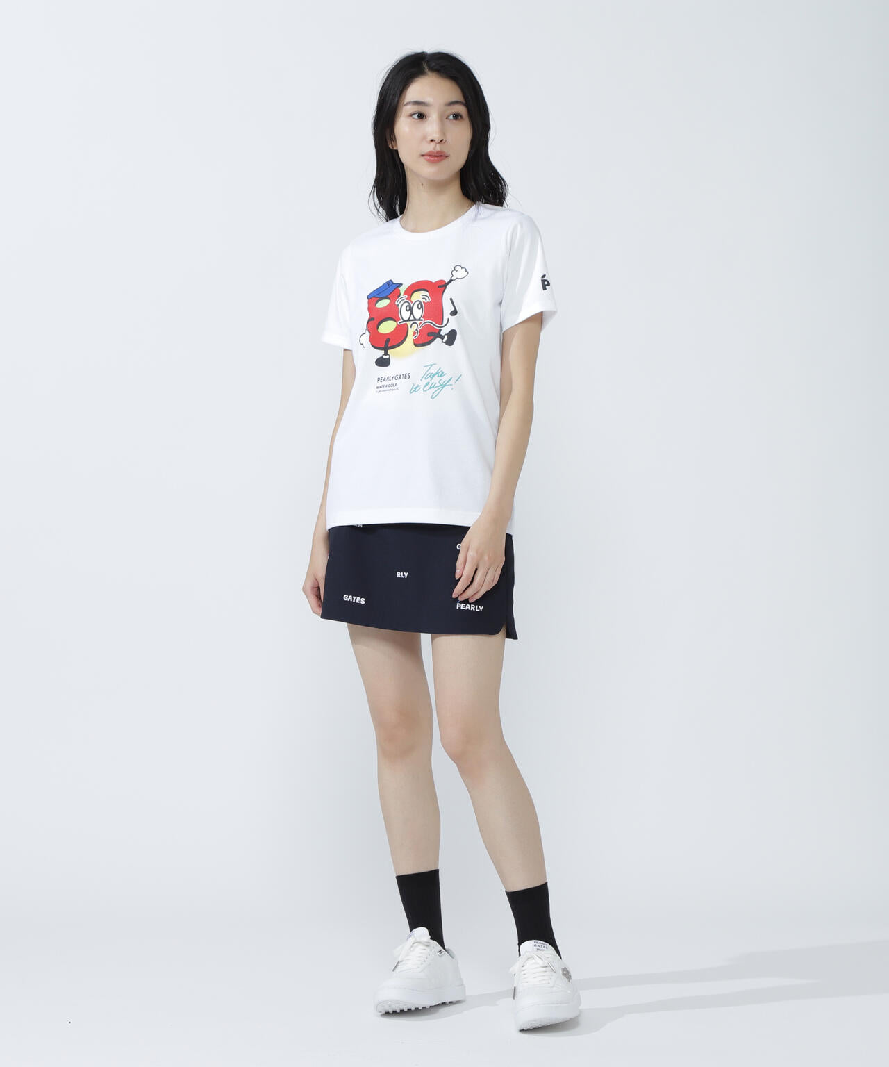 Peサッカーストライプスカート | PEARLY GATES（パーリーゲイツ