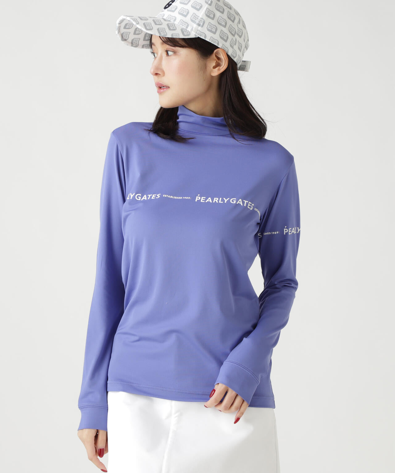 37.5ベア天竺長袖ハイネックカットソー | PEARLY GATES（パーリー