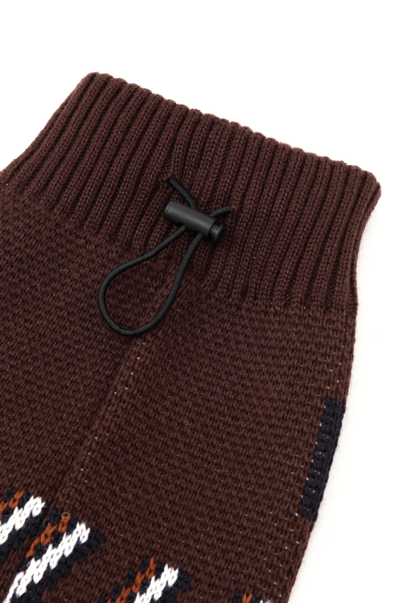 幾何学柄ニットレッグウォーマー (LADIES) | PEARLY GATES（パーリー