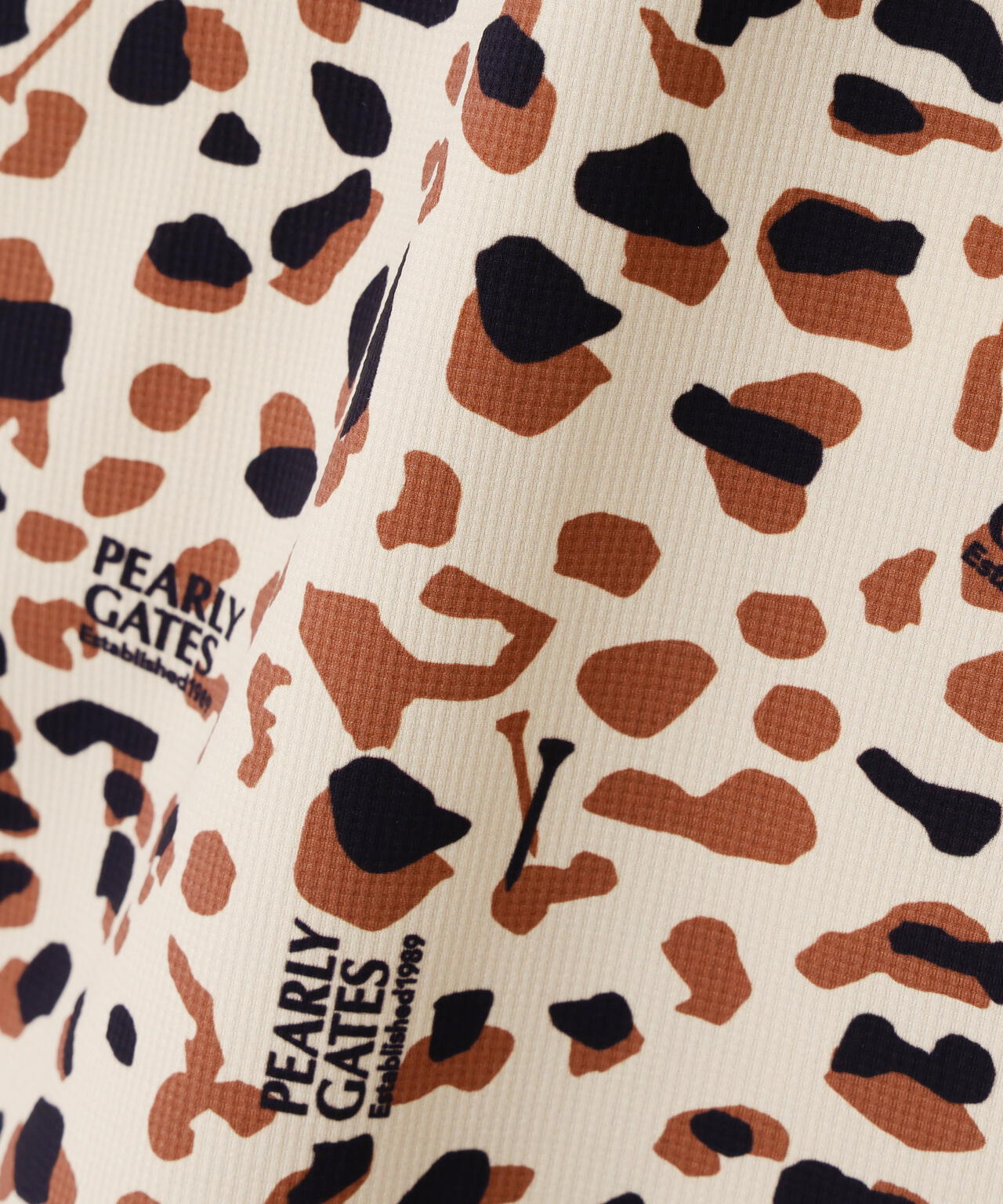 格子ジャージ半袖ポロシャツ ＜ヒョウ柄＞ | PEARLY GATES（パーリー