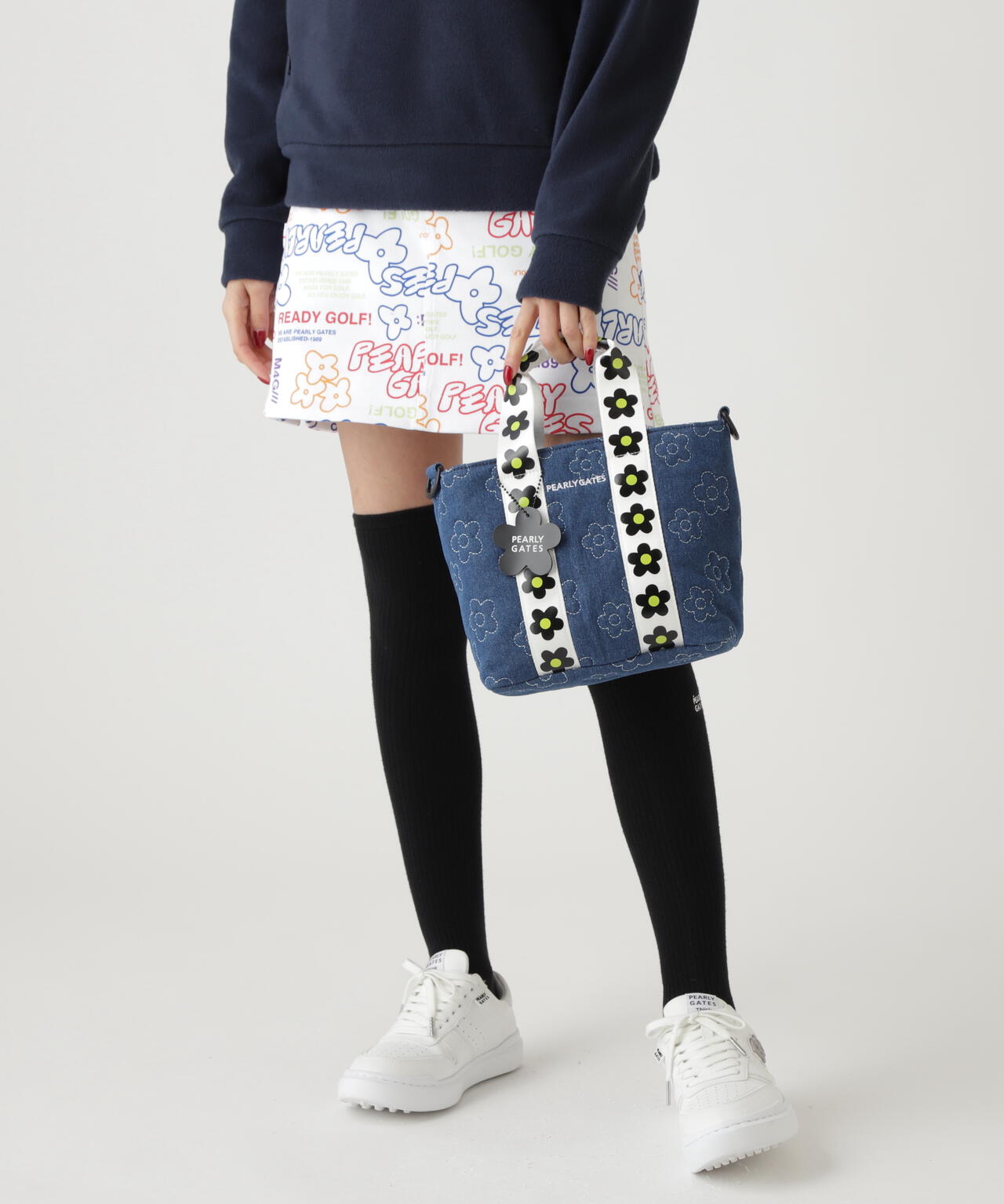 フラワーキルティングカートバッグ (UNISEX) | PEARLY GATES（パーリー