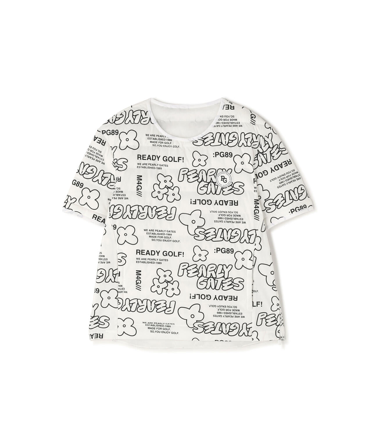 NyストレッチBIGリップストップ中綿2WAYスニードジャック ＜ロゴ×花柄