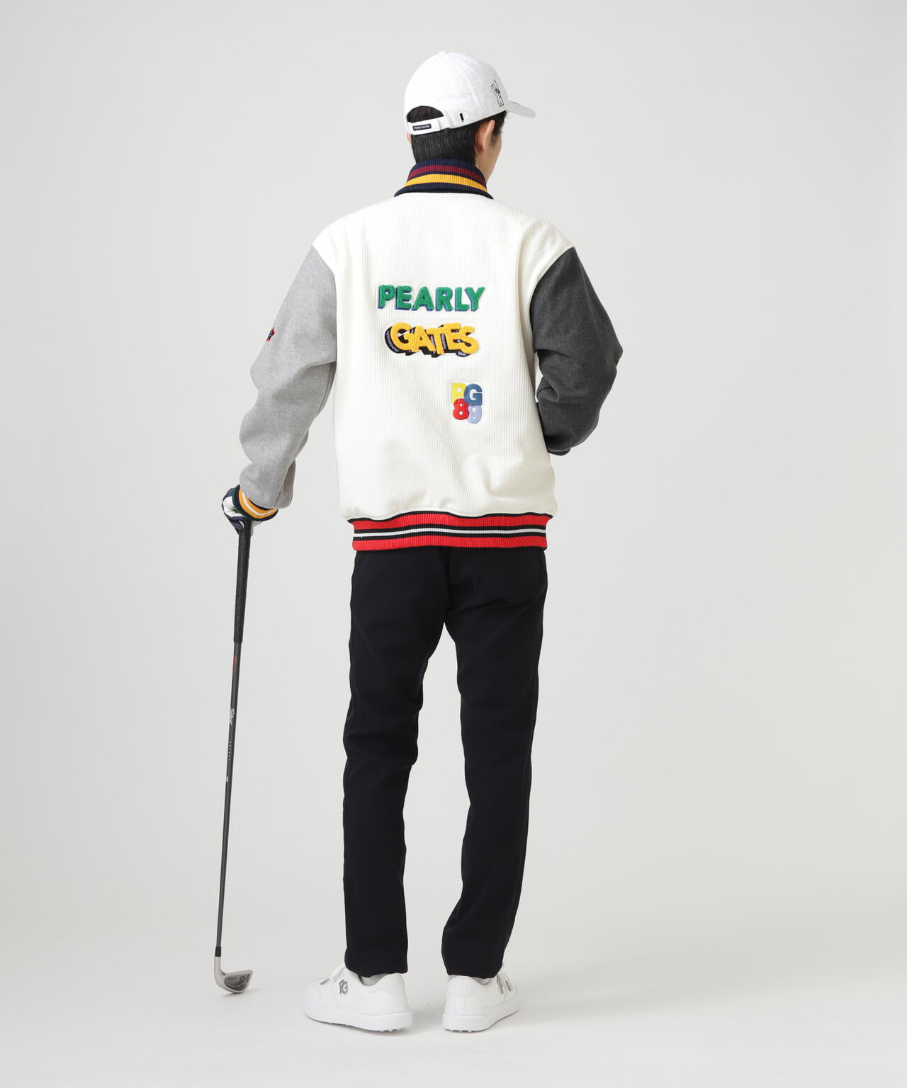 PeストレッチヘリンボーンJQ裏起毛スタジャン | PEARLY GATES